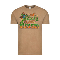 Vintage Coffee Not lucky just Blessed with Cross St. Patricks day Vintage Tee - HowdyJamesFarm