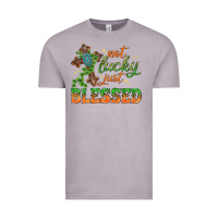 Vintage Zinc Not lucky just Blessed with Cross St. Patricks day Vintage Tee - HowdyJamesFarm