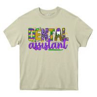 Mossy Mardi Gras Dental Assistant Heavy Core Tee - NancyCooperArtShop