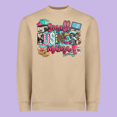 Small Business Mama Heavyweight Sweatshirt Designed By Barkaloodesign