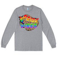 Heather Grey pride vibes Long Sleeve Tee - FaDigitalArtStudio
