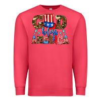 Cardinal god bless america Premium Sweatshirt - AdoDesignShop