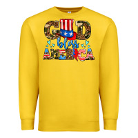Lemon god bless america Premium Sweatshirt - AdoDesignShop