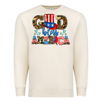 Sandshell god bless america Premium Sweatshirt - AdoDesignShop