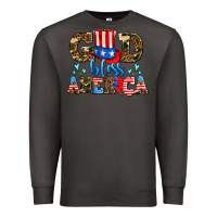 Smoke god bless america Premium Sweatshirt - AdoDesignShop