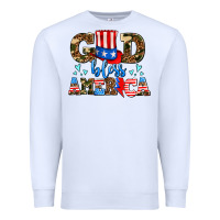 White god bless america Premium Sweatshirt - AdoDesignShop