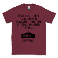 Burgundy West Wing My Favorite People Classic Tee - maiPhamDesign