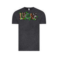 Vintage Black Lucky horseshoe St. Patrick's Day Vintage Tee - CowGirlArtShop