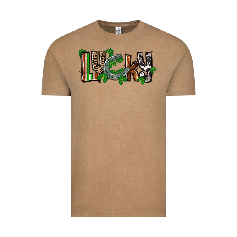 Lucky Horseshoe St. Patrick's Day Vintage Tee by CowGirlArtShop | Teevron