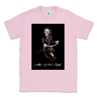 Bubblegum Pink Saw I Want To Play A Game Picture Classic Tee - maiPhamDesign