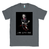 Charcoal Heather Saw I Want To Play A Game Picture Classic Tee - maiPhamDesign