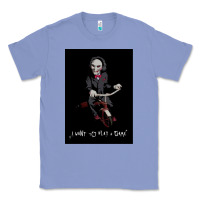 Colony Blue Saw I Want To Play A Game Picture Classic Tee - maiPhamDesign