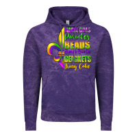 Cloud Purple mardi gras parades beads Vintage Hoodie - FaDigitalArtStudio