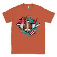 Copper Football ball leopard glitter Classic Tee - HowdyJamesFarm