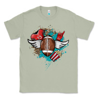 Matcha Football ball leopard glitter Classic Tee - HowdyJamesFarm