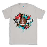 Moon Dust Football ball leopard glitter Classic Tee - HowdyJamesFarm