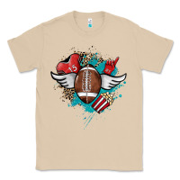 Football Ball Leopard Glitter Classic Tee | Teevron