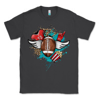 Smoke Football ball leopard glitter Classic Tee - HowdyJamesFarm