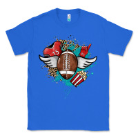 True Royal Football ball leopard glitter Classic Tee - HowdyJamesFarm