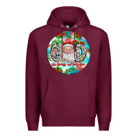Burgundy With god all things are possible Premium Hoodie - CowhideDigitalArt