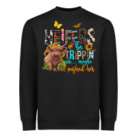 Black heifers be trippin ok maybe i pushed her Heavyweight Sweatshirt - BarkalooDesign