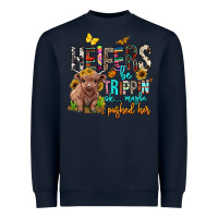 Navy heifers be trippin ok maybe i pushed her Heavyweight Sweatshirt - BarkalooDesign
