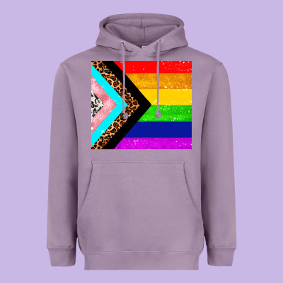 Pride Flag Heavyweight Hoodie Designed By Adodesignshop
