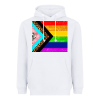White pride flag Heavyweight Hoodie - AdoDesignShop