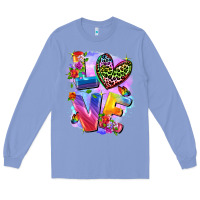 Colony Blue Love pride Long Sleeve Tee - FaDigitalArtStudio