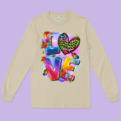 Love Pride Long Sleeve Tee Designed By Fadigitalartstudio