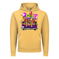 Vintage Mustard mardi gras farm truck back view Vintage Hoodie - FaDigitalArtStudio