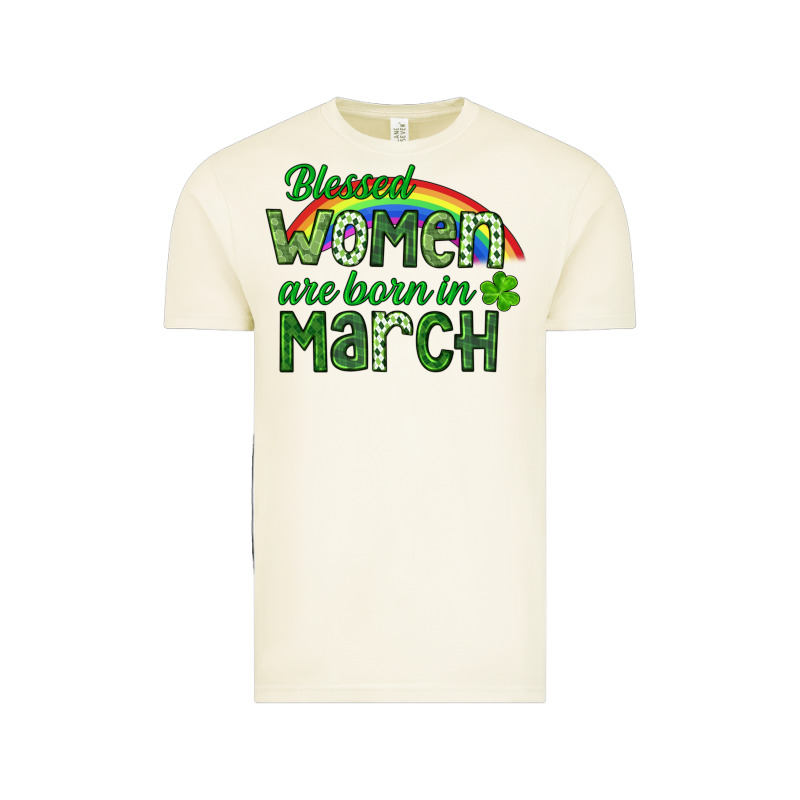 Blessed Women Are Born In March Vintage Tee by CowGirlArtShop | Teevron