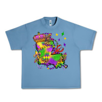 Pebble Blue louisiana map mardi gras olivia Urban Heavy Tee - OliviaCreatesArt