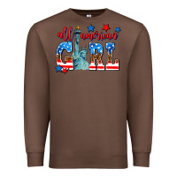Chestnut all american girl Premium Sweatshirt - AdoDesignShop