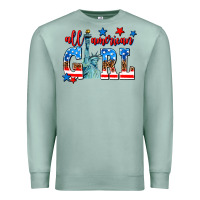 Seafoam all american girl Premium Sweatshirt - AdoDesignShop
