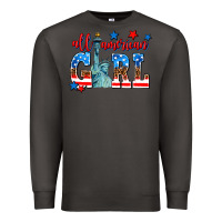 Smoke all american girl Premium Sweatshirt - AdoDesignShop