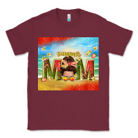 Burgundy summer mom Classic Tee - TumblerDesignByShophia