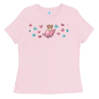 Bubblegum Pink butterflies and mom Ladies Tee - TumblerDesignByShophia