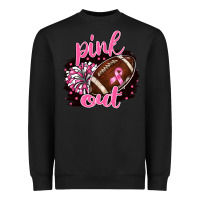 Black pink out football Heavyweight Sweatshirt - BarkalooDesign