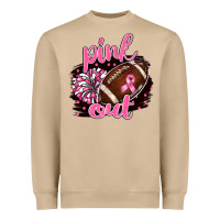 Mushroom pink out football Heavyweight Sweatshirt - BarkalooDesign