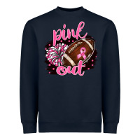 Pink Out Football Heavyweight Sweatshirt | Teevron
