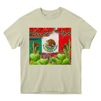Mossy Mexican Flag Heavy Core Tee - texasbilliewilder
