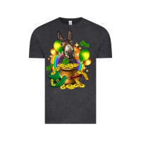 Vintage Black St. Patrick's Donkey with balloon Vintage Tee - HowdyJamesFarm