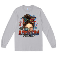 Moon Dust All American nana messy bun Long Sleeve Tee - FaDigitalArtStudio