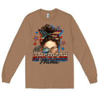 Toasted Coconut All American nana messy bun Long Sleeve Tee - FaDigitalArtStudio