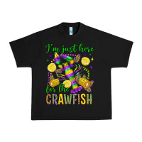 Black ı'm just here for the crawfish olivia Urban Heavy Tee - OliviaCreatesArt