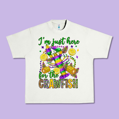 ı'm Just Here For The Crawfish Olivia Urban Heavy Tee Designed By Oliviacreatesart