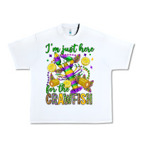 White ı'm just here for the crawfish olivia Urban Heavy Tee - OliviaCreatesArt