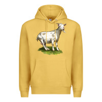 Antique Gold cashmere goat Premium Hoodie - LillyAllenDesigns