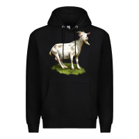 Black cashmere goat Premium Hoodie - LillyAllenDesigns